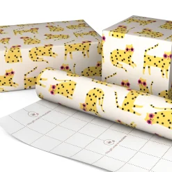 Cool Polka-Dot Cats Wrapping Paper Roll, 20 sq. ft.
