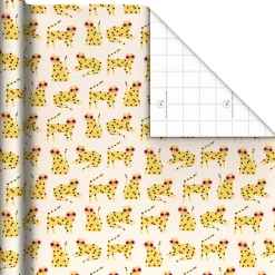 Cool Polka-Dot Cats Wrapping Paper Roll, 20 sq. ft.
