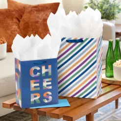 Cool Stripes and Solids 8-Pack Assorted Gift Bags