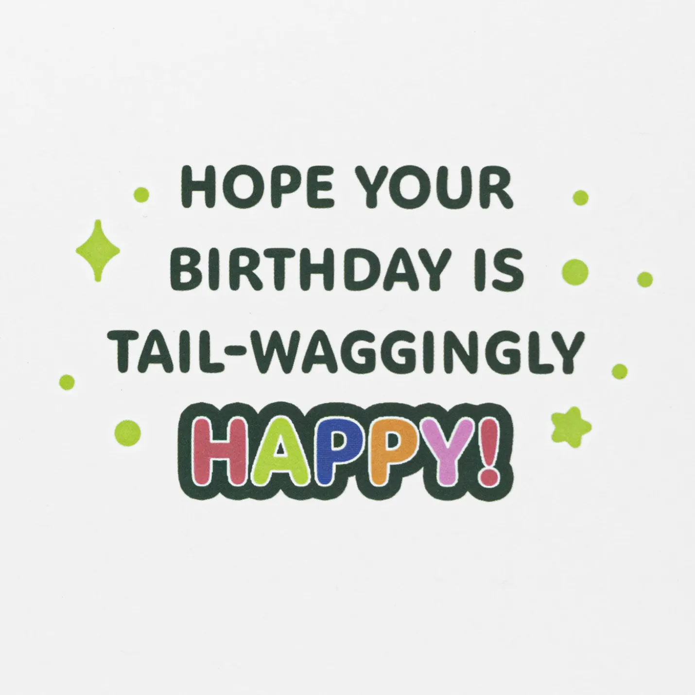 Corgi Dog in Party Hat Birthday Card for Kids With Stickers
