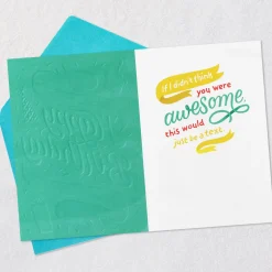 Couldn't Just Text Funny Birthday Card