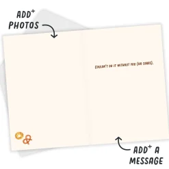 Couldn't Do It Without You and Carbs Funny Custom Friendship Card