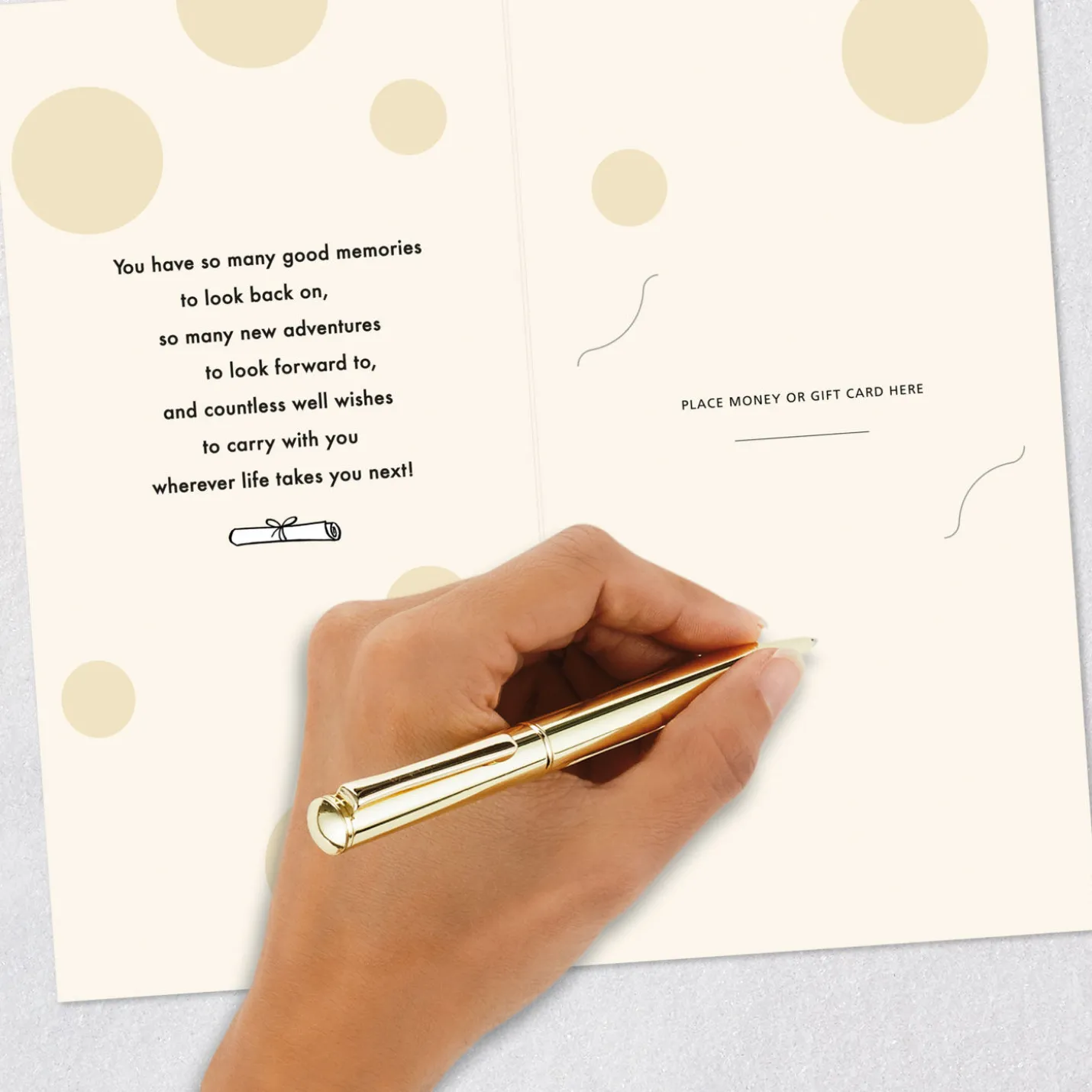 Countless Well Wishes Money Holder Graduation Card