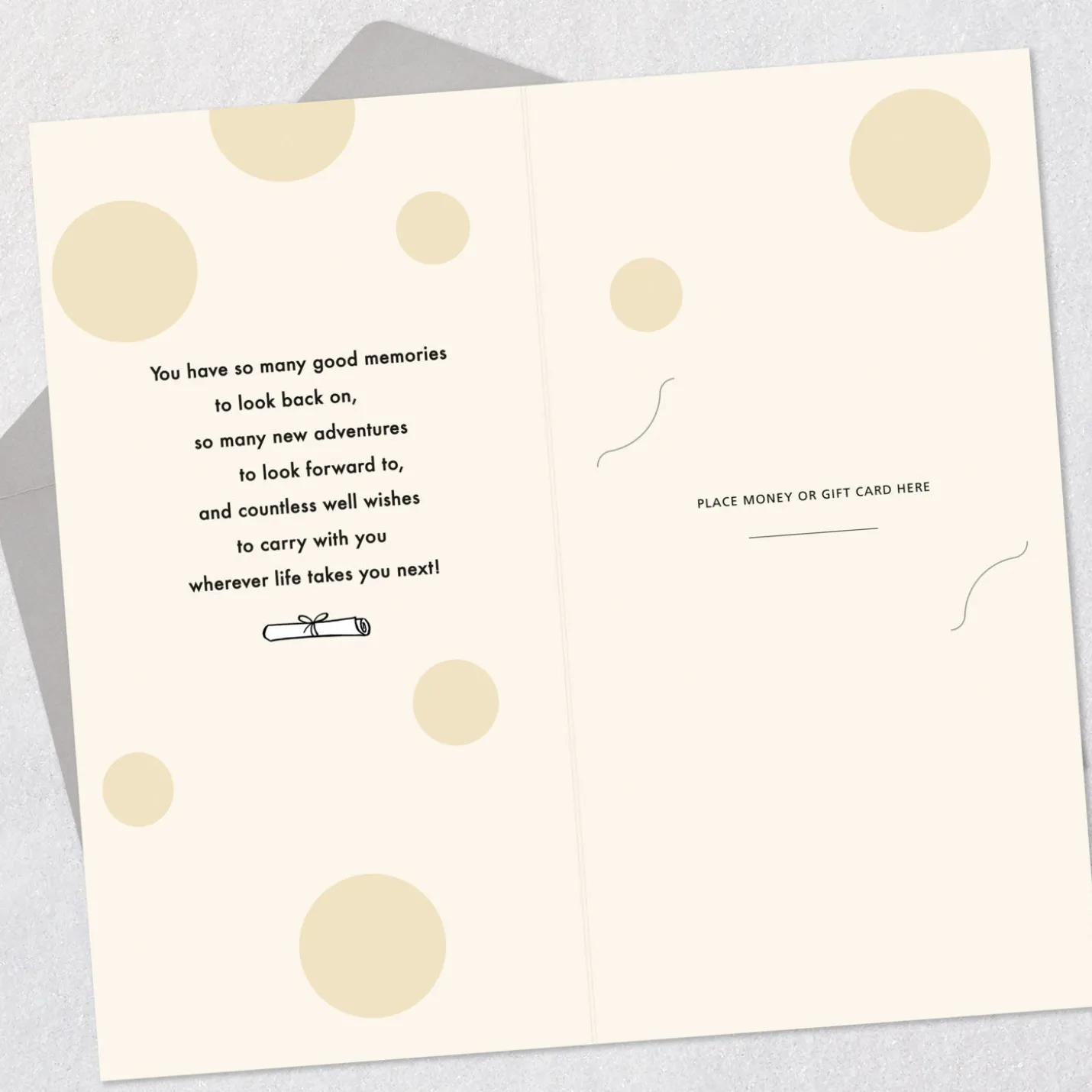 Countless Well Wishes Money Holder Graduation Card