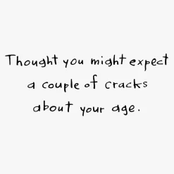 Couple of Cracks About Your Age Funny Birthday Card