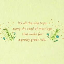 Couple Riding Bikes Anniversary Card