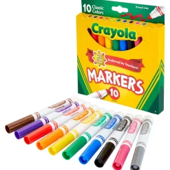 Crayola® Classic Colors Broad Line Markers, 10-Count