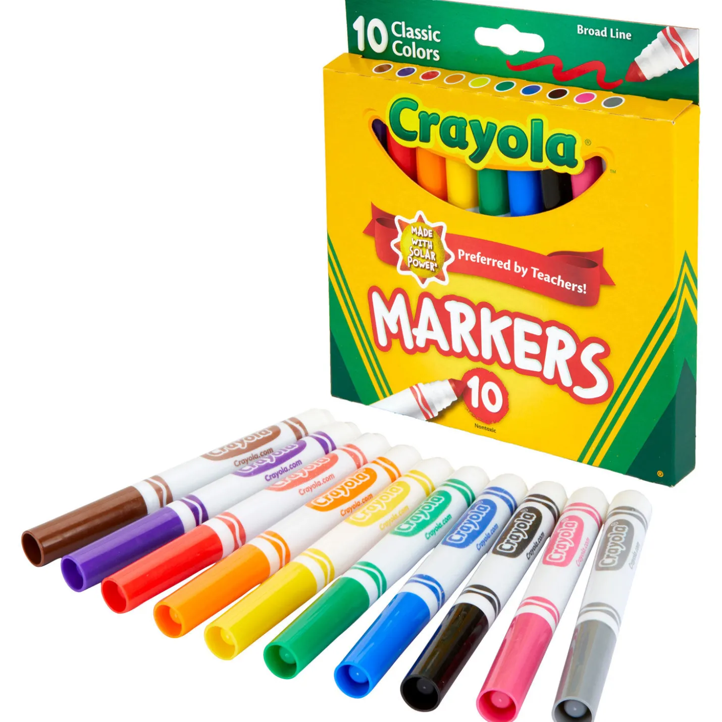 Crayola® Classic Colors Broad Line Markers, 10-Count