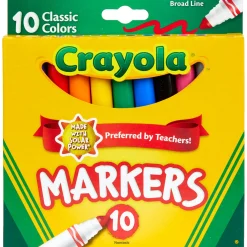 Crayola® Classic Colors Broad Line Markers, 10-Count