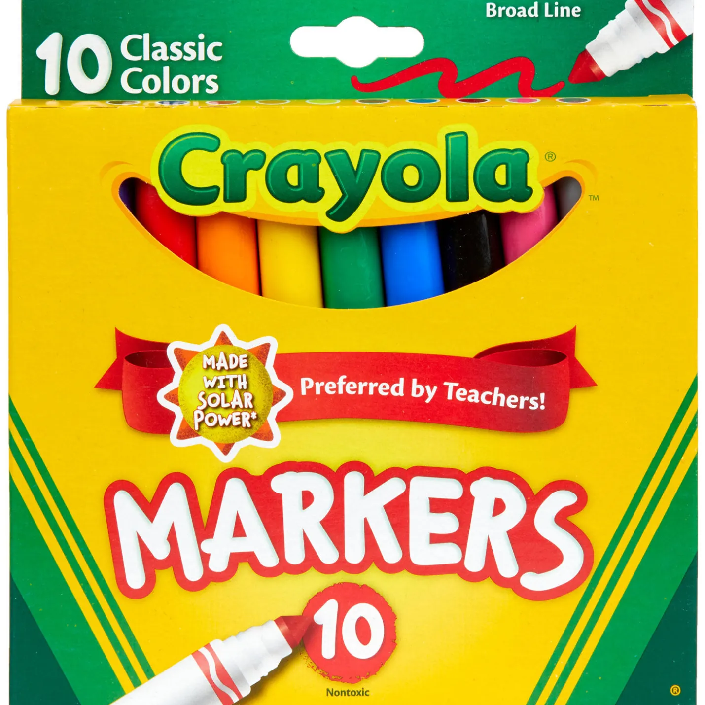 Crayola® Classic Colors Broad Line Markers, 10-Count