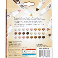 Crayola® Colors of the World Markers, 24-Count