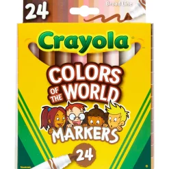 Crayola® Colors of the World Markers, 24-Count