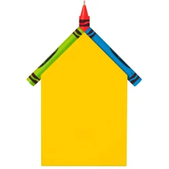 Crayola® Schoolhouse Personalized Ornament, Custom Photo and Text