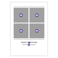 Create Your Own Collage Flat Christmas Card
