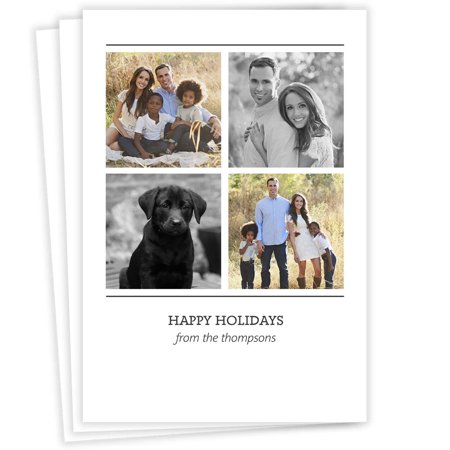 Create Your Own Collage Happy Flat Holiday Card