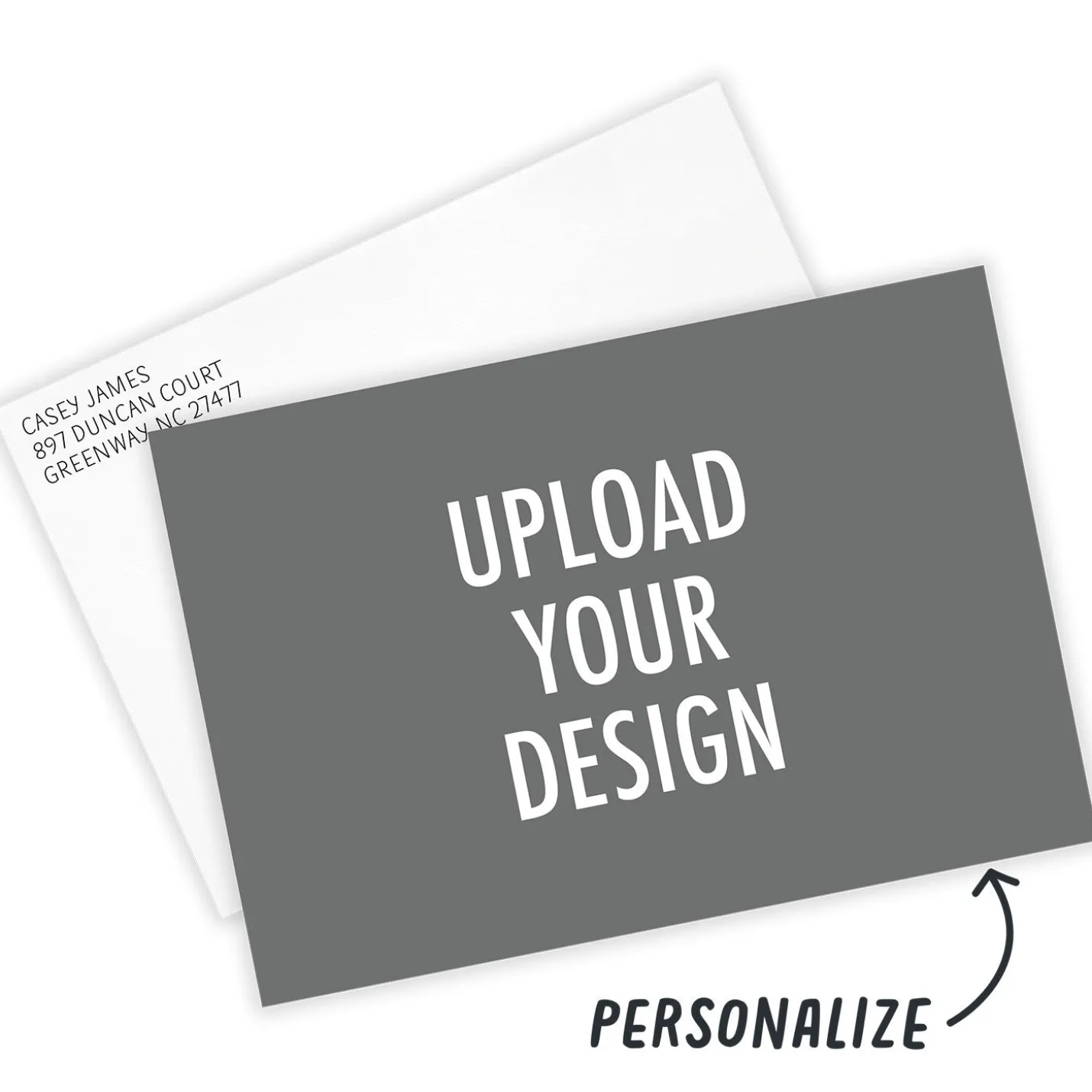 Create Your Own Horizontal Flat Photo Card