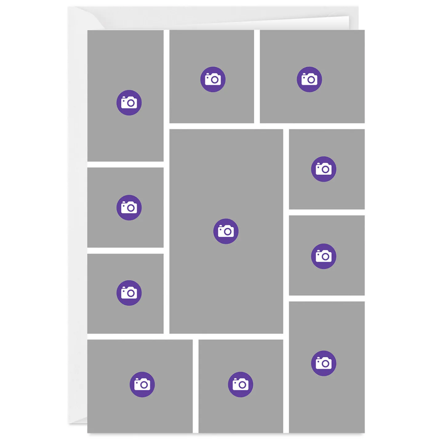 Create Your Own 11-Photo Collage Custom Card