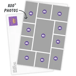 Create Your Own 11-Photo Collage Custom Card