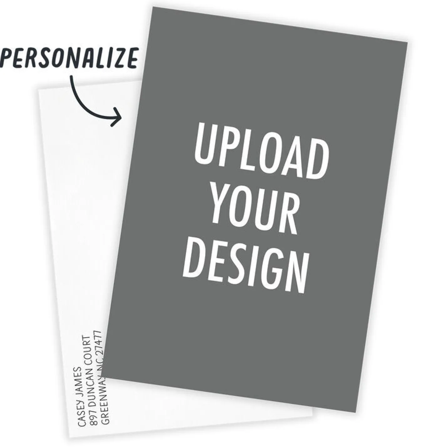 Create Your Own Vertical Flat Photo Card