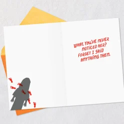 Creepy Hospital Gown Girl Funny Halloween Card