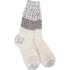 Crescent Sock Company Textured Crew Socks in Cookie Dough