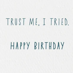 Cupcakes Don't Fit Funny Birthday Card