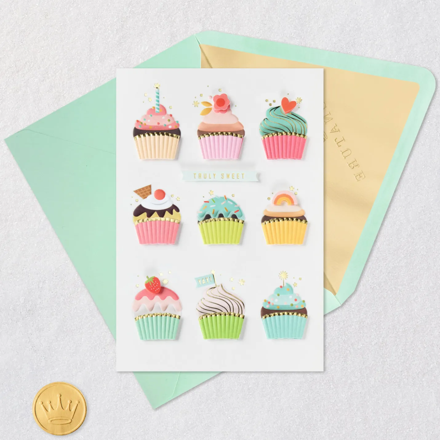 Cupcakes Truly Sweet Birthday Card