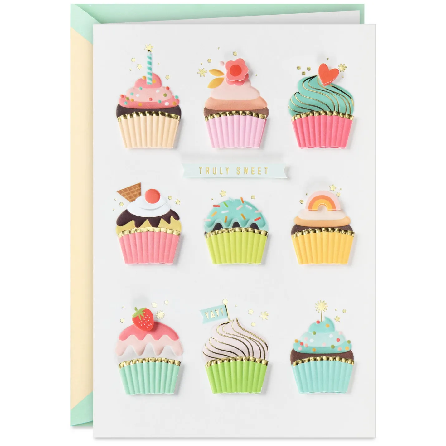 Cupcakes Truly Sweet Birthday Card