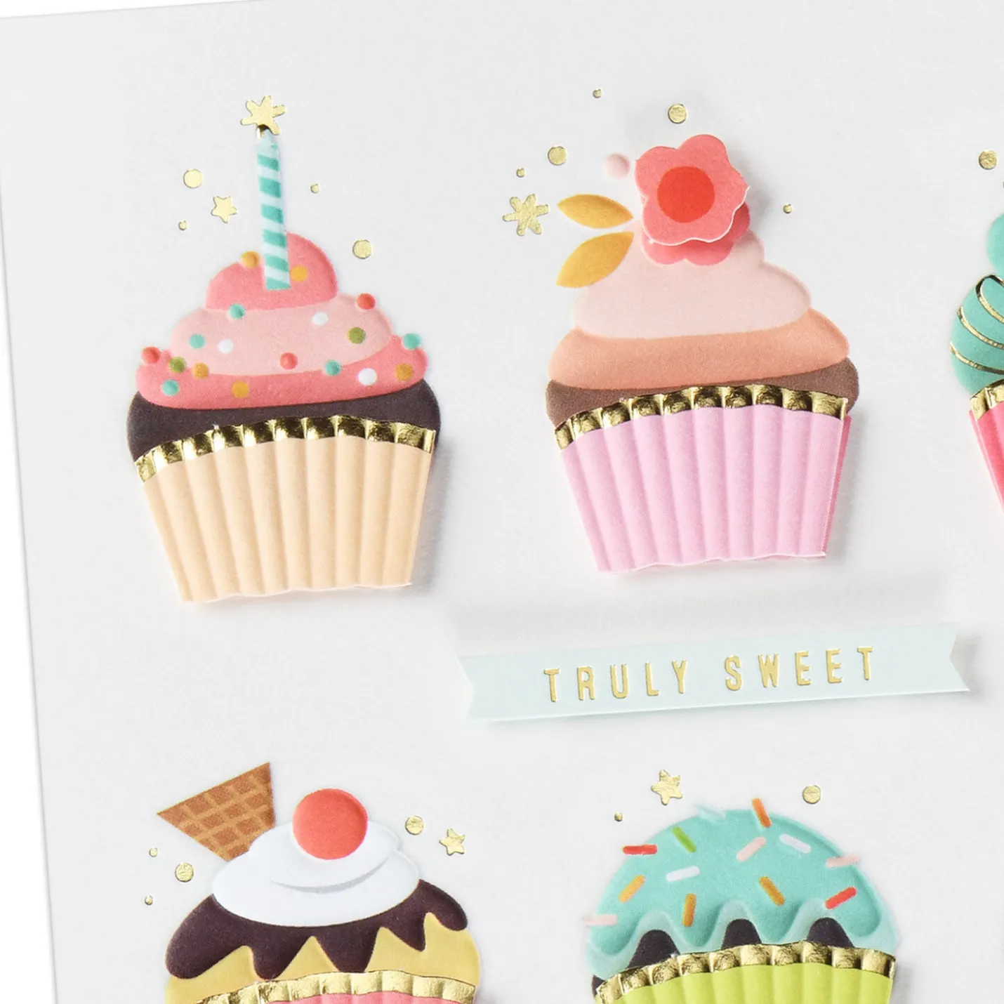 Cupcakes Truly Sweet Birthday Card