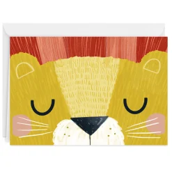 Cute Roaring Lion Custom Birthday Card
