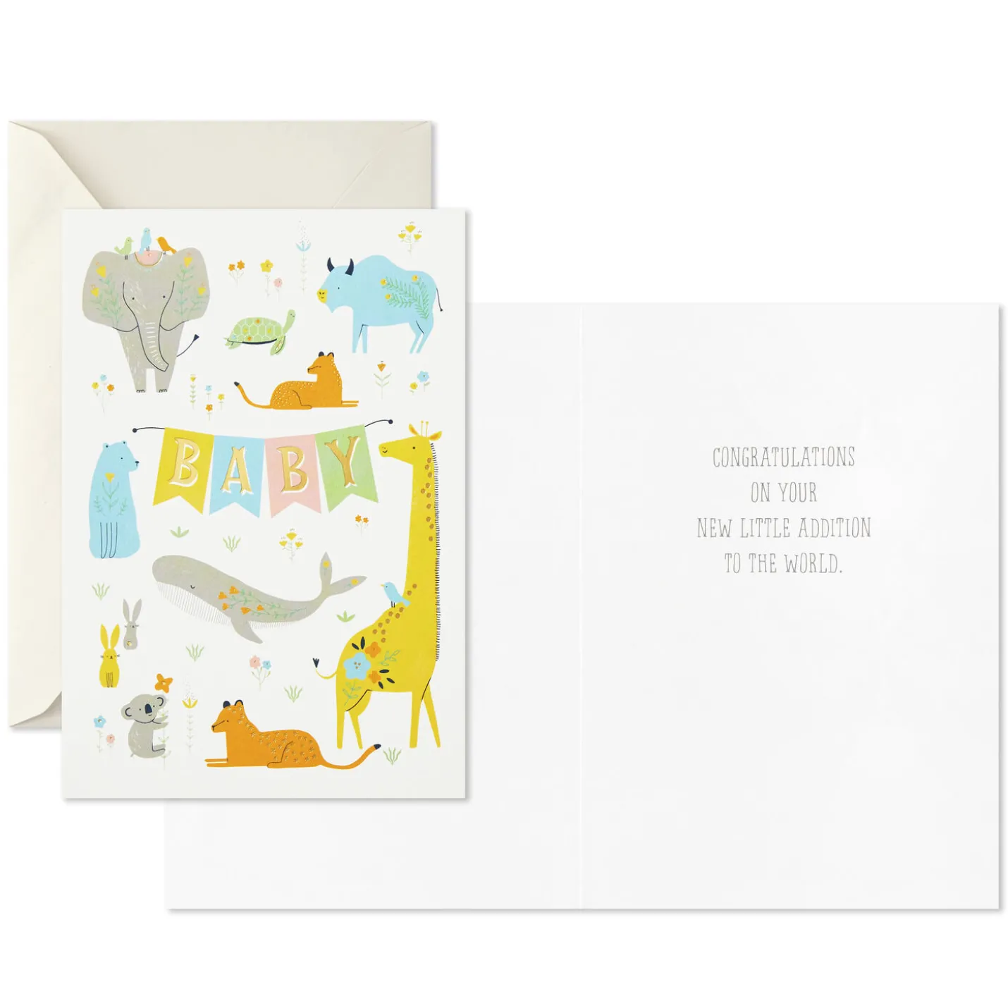 Cute and Cuddly Assorted New Baby Cards, Pack of 12