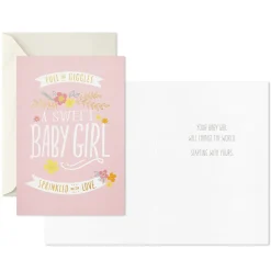 Cute and Cuddly Assorted New Baby Cards, Pack of 12