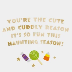 Cute and Cuddly Ghost Baby's First Halloween Card