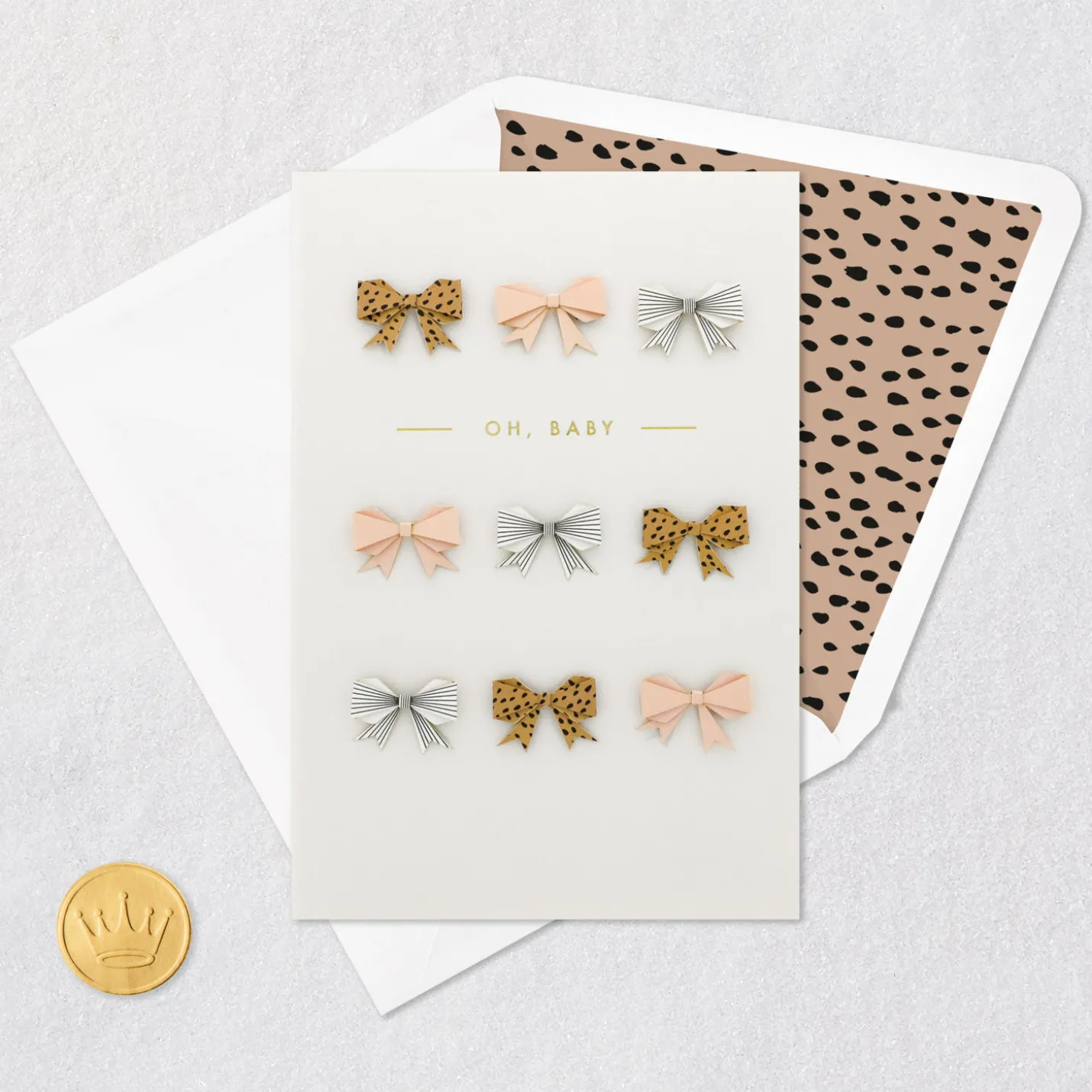 Cute Doesn't Begin to Cover It New Baby Girl Card