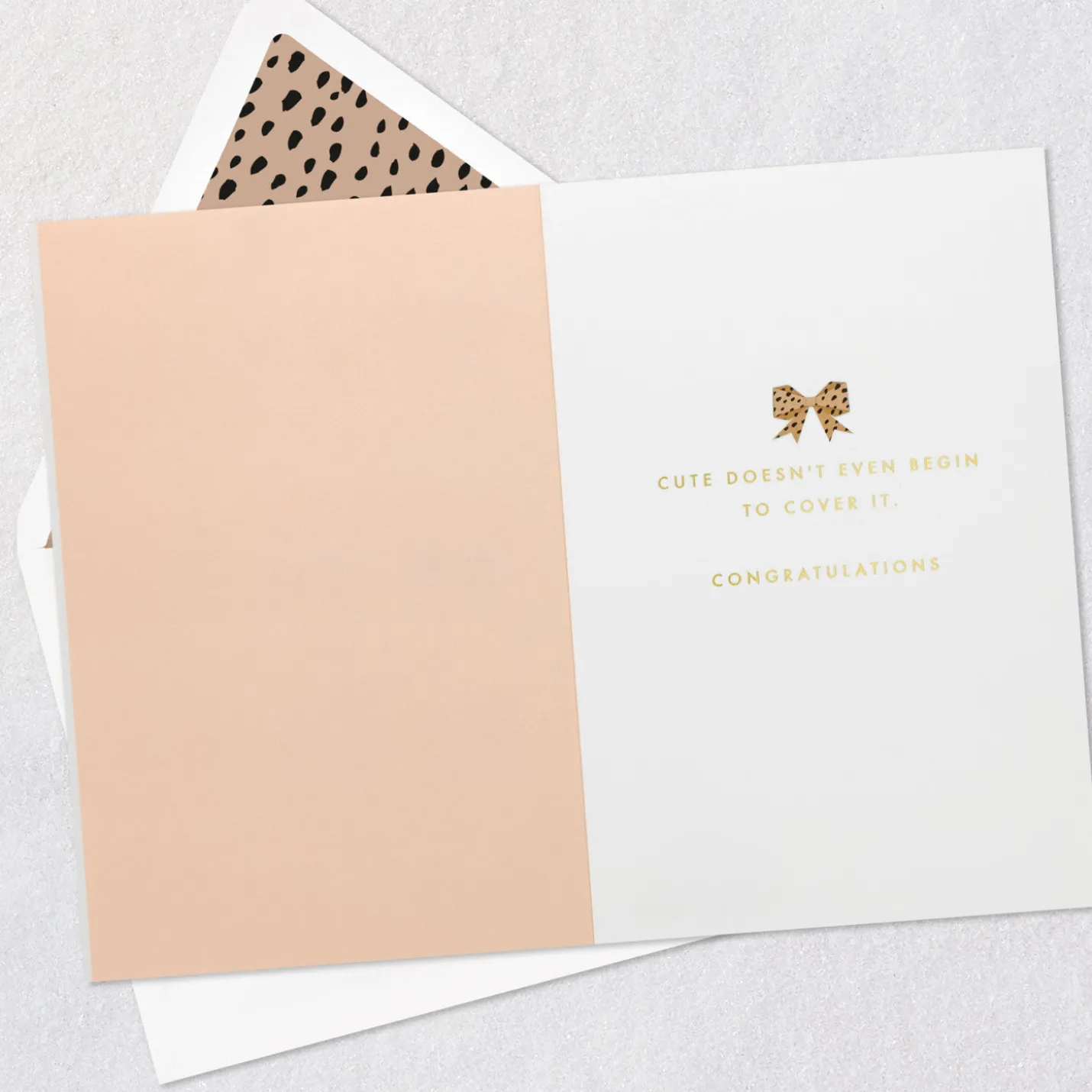 Cute Doesn't Begin to Cover It New Baby Girl Card