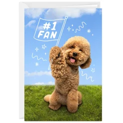 Cute Dog Cheering You On Custom Encouragement Card