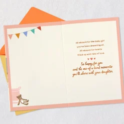 Cuteness Express New Baby Girl Card
