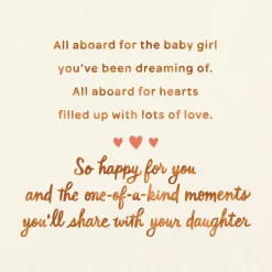 Cuteness Express New Baby Girl Card