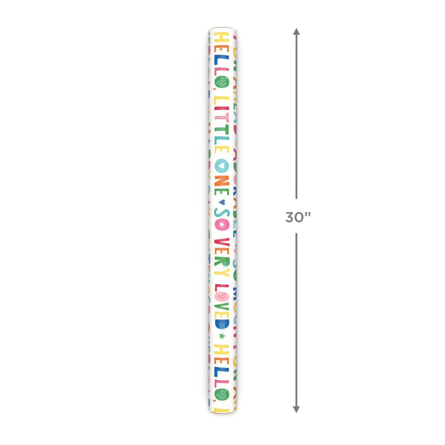 Cuteness Overload/Yellow Stripes Reversible Wrapping Paper, 20 sq. ft.