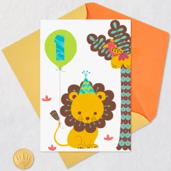 Cutest Cub in the Jungle First Birthday Card for Boys