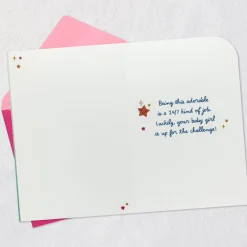 Cutie on Duty New Baby Girl Card