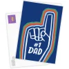 #1 Dad Foam Finger Custom Father's Day Card