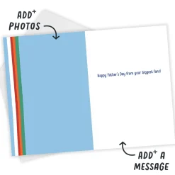 #1 Dad Foam Finger Custom Father's Day Card