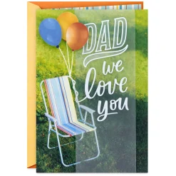 Dad, We Love You Birthday Card