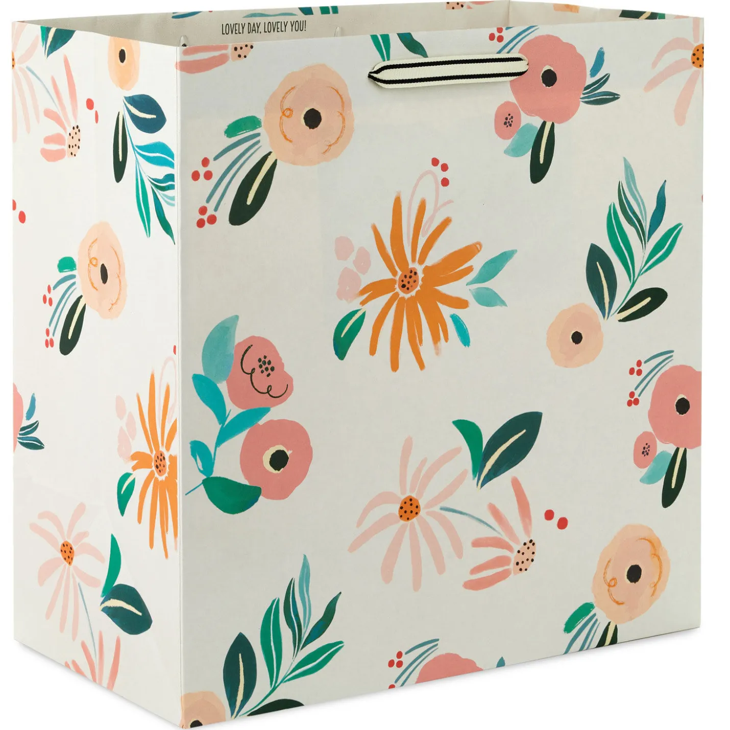 15" Dainty Floral Extra-Deep Gift Bag