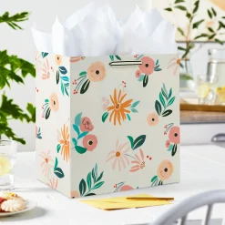 15" Dainty Floral Extra-Deep Gift Bag