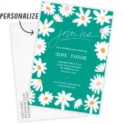 Daisies Join Us Party Invitation