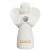Dalmatian Stone Angel of Family Mini Figurine, 2"