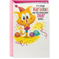 Dance Party Animals Musical Pop-Up Birthday Card for Kids