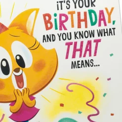 Dance Party Animals Musical Pop-Up Birthday Card for Kids
